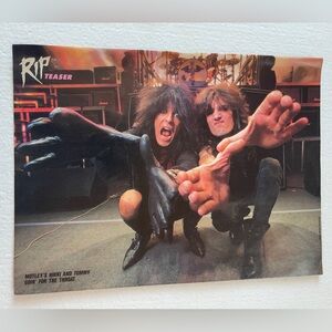 RIP Teaser Pinup of Motley Crue’s Nikki Sixx and Tommy Lee